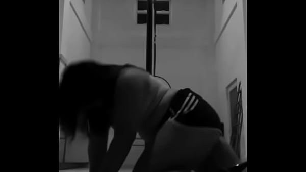 Pinay Pole Dancing with Heels and doing Aerial Hoops