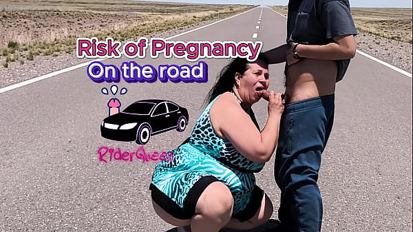 Stepmom Cougar Young Man Outdoors in Route